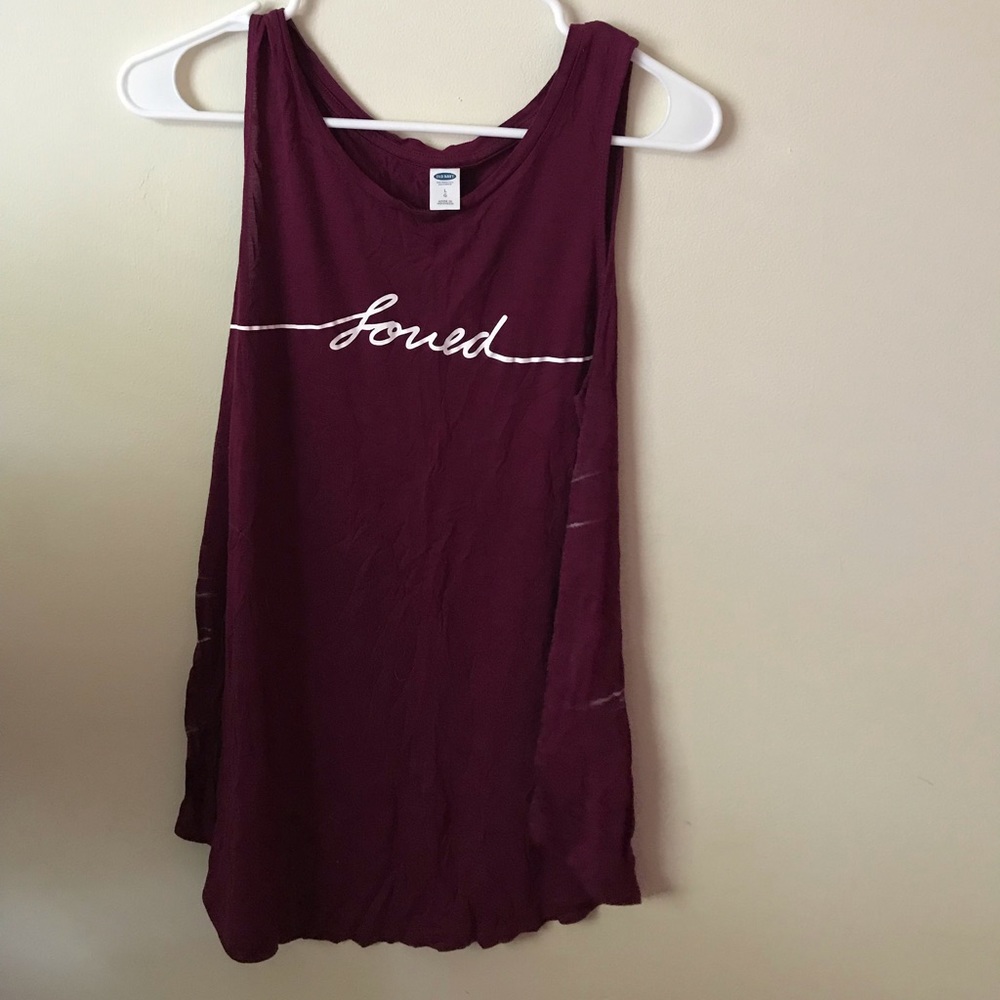 ‘loved’ tank top